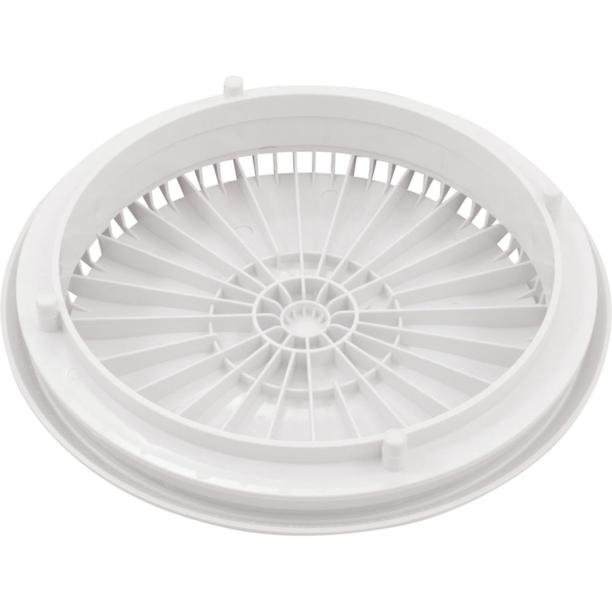 AquaStar 10" Round White Pool Drain Cover & Frame, 10AVR101