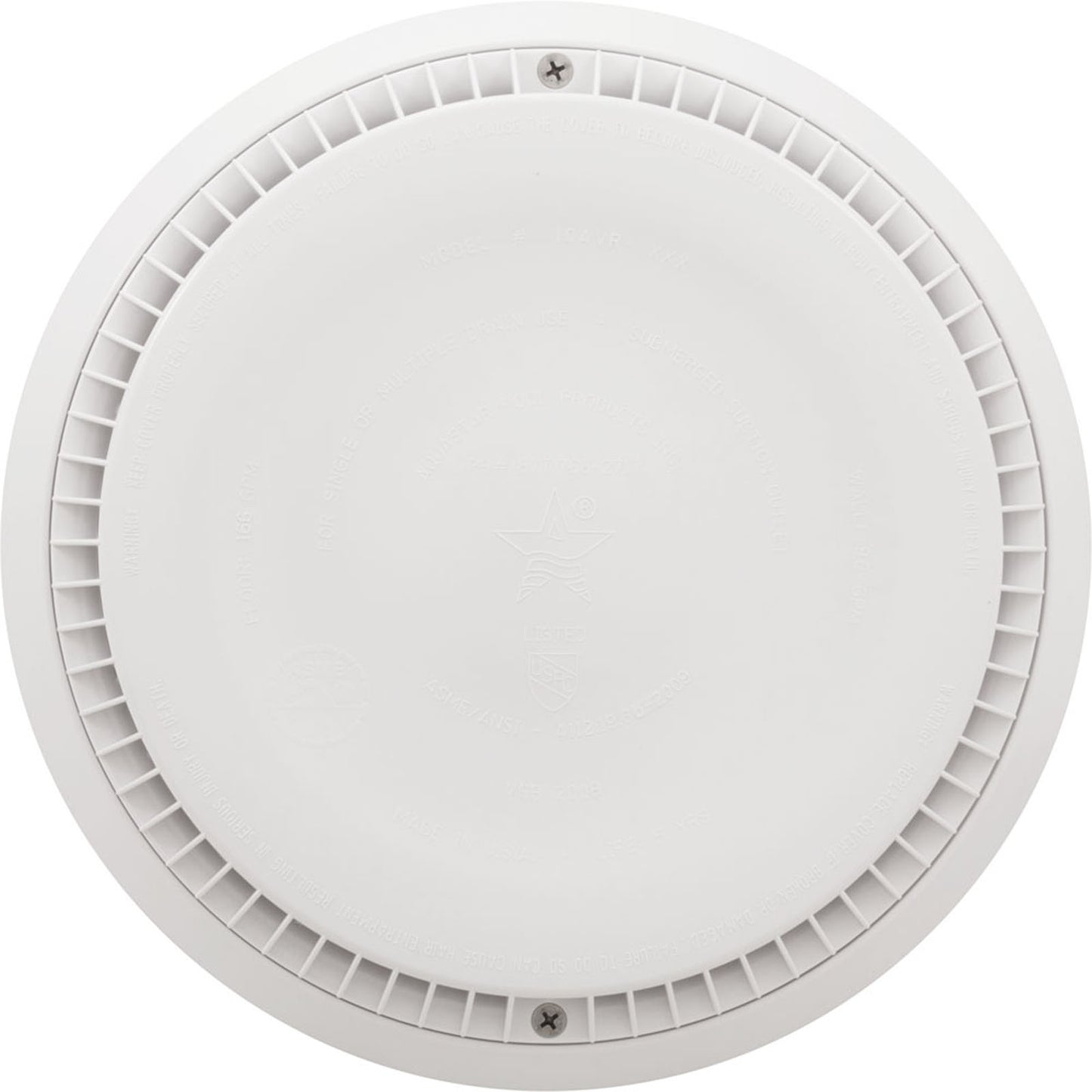 Cover, Aquastar, 10" Round, White, w/ Frame