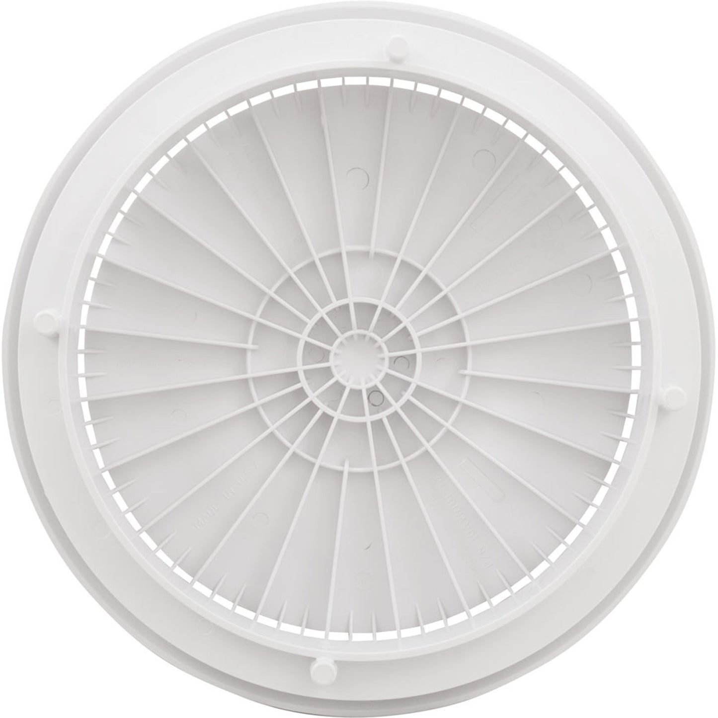 Cover, Aquastar, 10" Round, White, w/ Frame