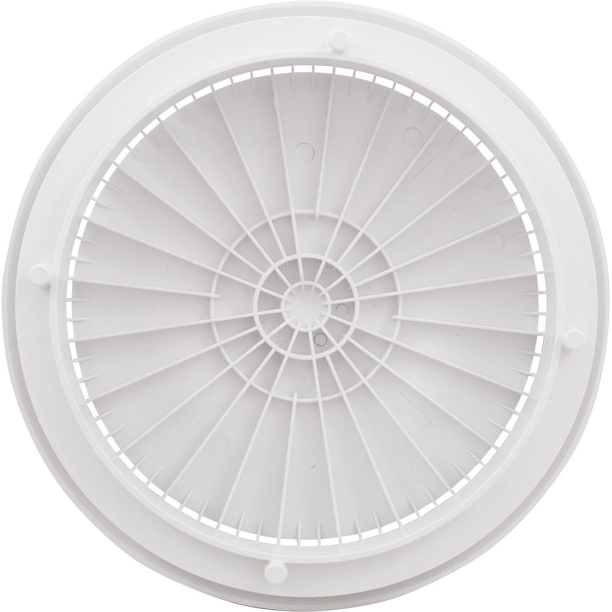 AquaStar 10" Round White Pool Drain Cover & Frame, 10AVR101