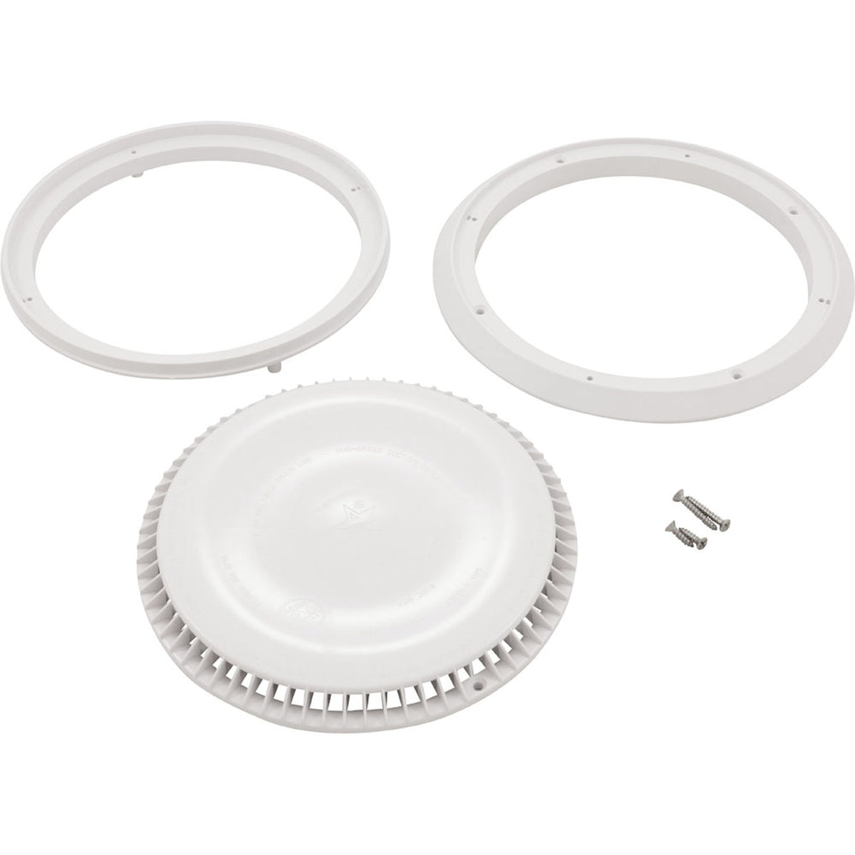 AquaStar 10" Round White Pool Drain Cover & Frame, 10AVR101