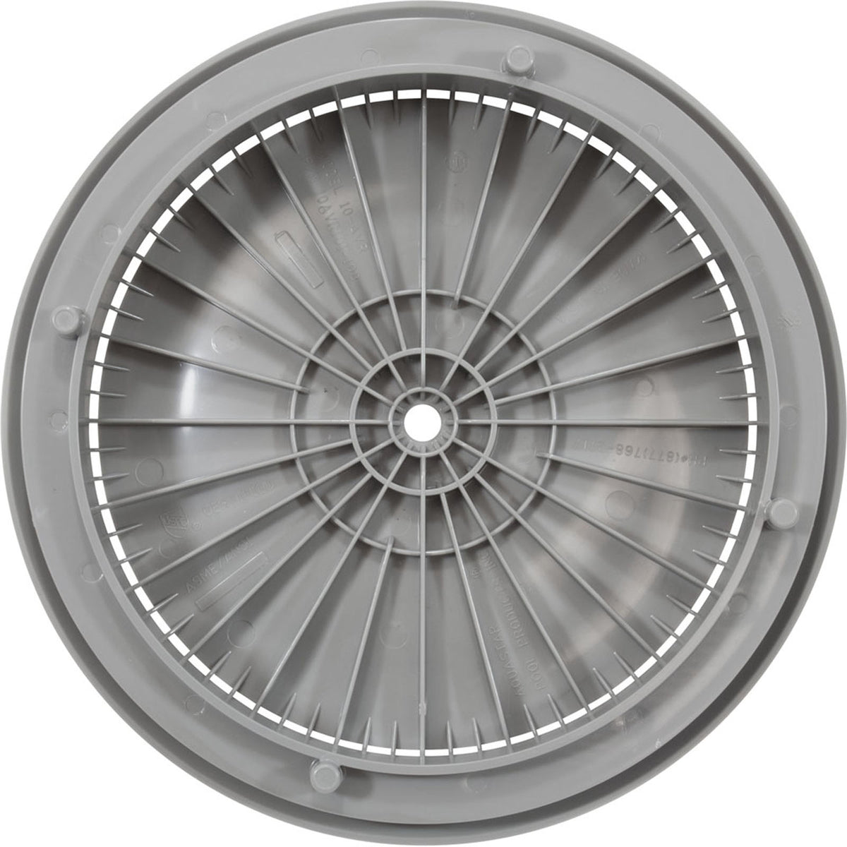 Cover, Aquastar, 10" Round, Gray, w/ Frame