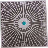 Main Drain Cover, AquaStar, Retro MoFlow, 9" x 9", Square, White