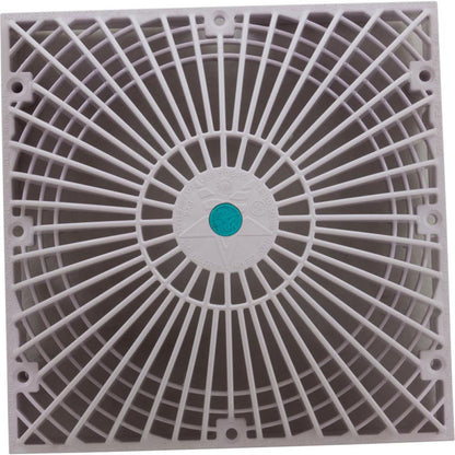 Main Drain Cover, AquaStar, Retro MoFlow, 9" x 9", Square, White