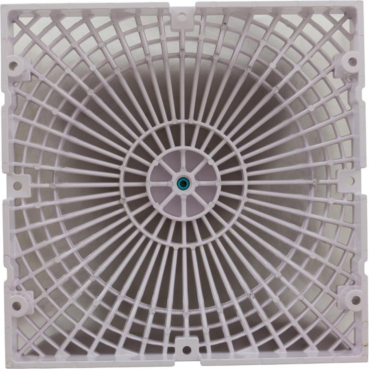 Main Drain Cover, AquaStar, Retro MoFlow, 9" x 9", Square, White