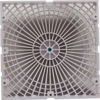 Main Drain Cover, AquaStar, Retro MoFlow, 9" x 9", Square, White