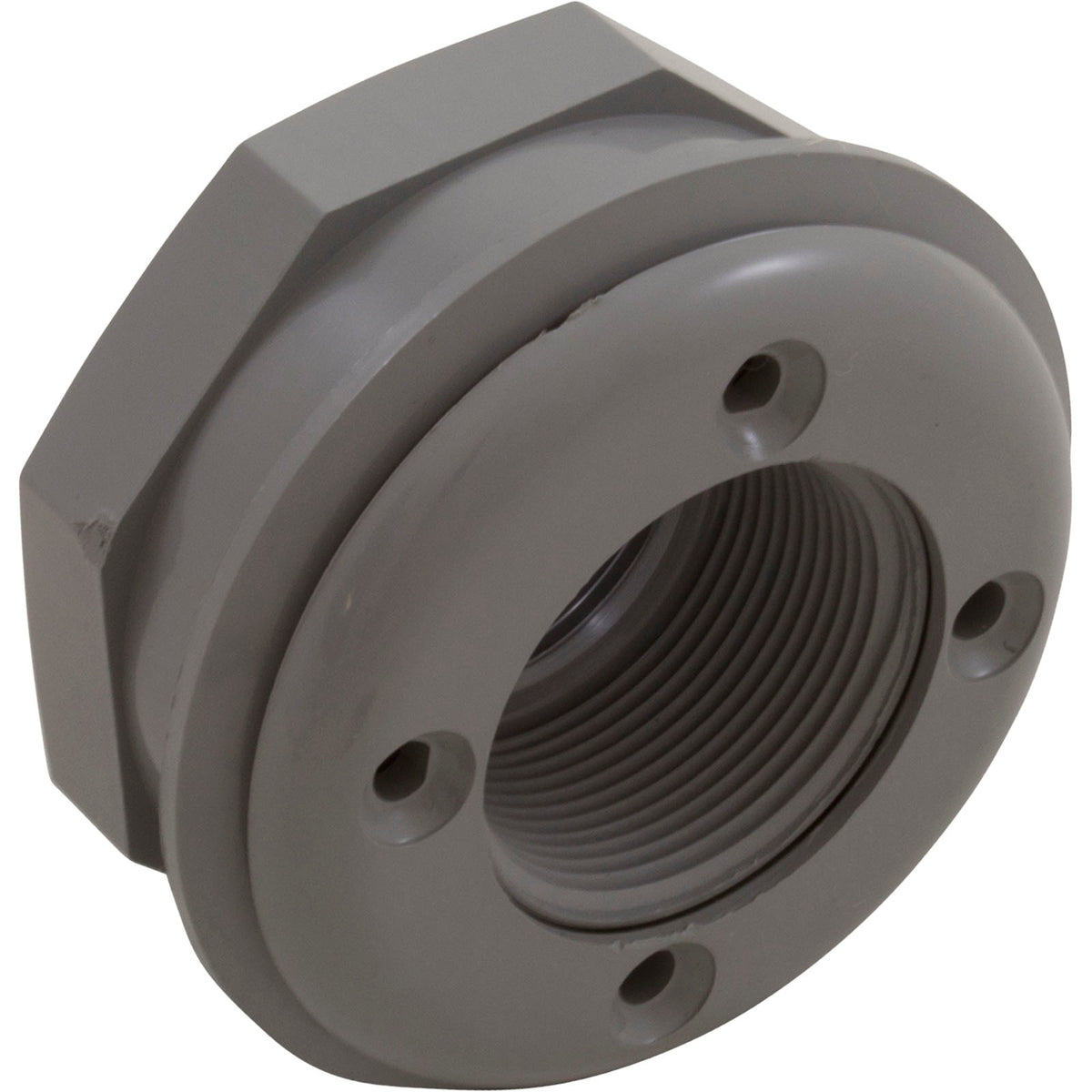 Wall Return Fitting, CMP, 1-1/2" x 1-1/2" Vinyl, Gray