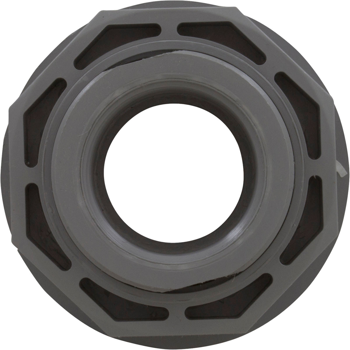 Wall Return Fitting, CMP, 1-1/2" x 1-1/2" Vinyl, Gray