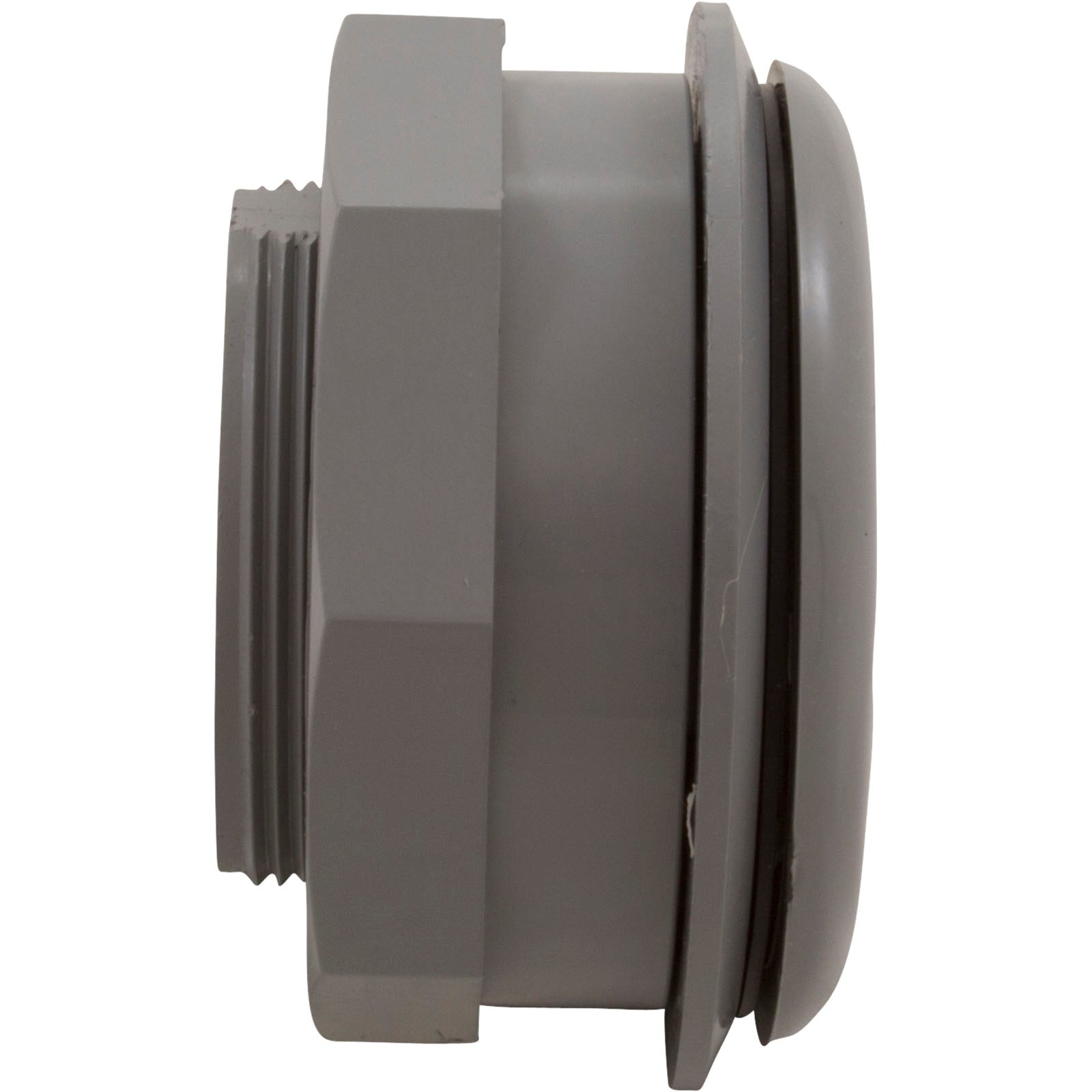 Wall Return Fitting, CMP, 1-1/2" x 1-1/2" Vinyl, Gray