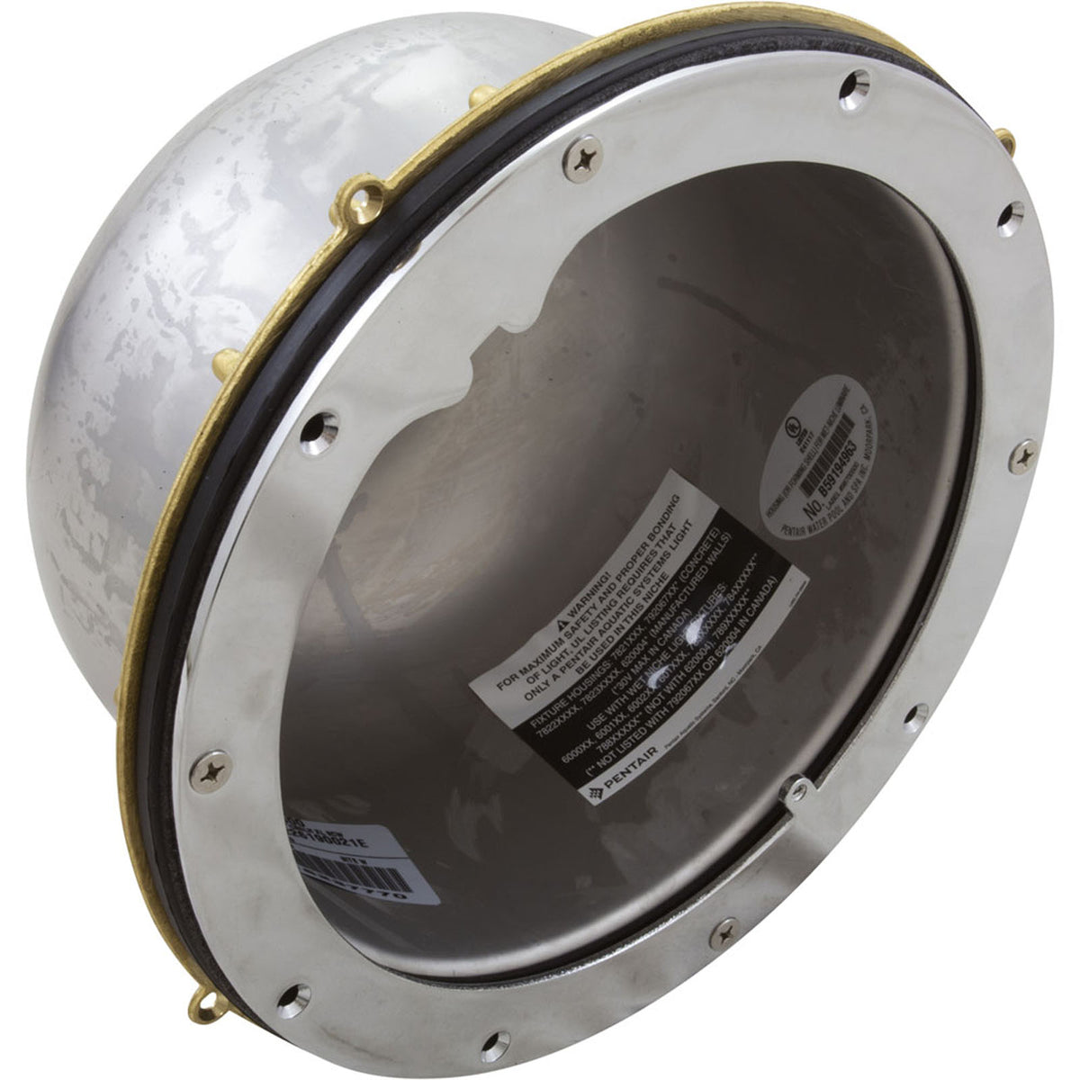 Light Niche, Pent Large SS, 3/4" Rear Hub, Vinyl/Fiberglass