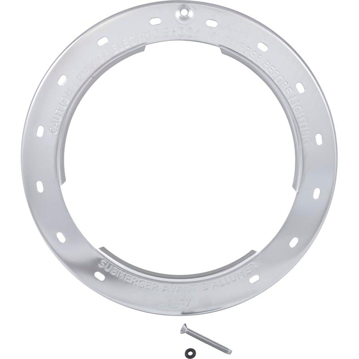 Light Face Ring, Zodiac, Pool, Stainless