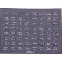 Label, Pentair, IntelliTouchÃ‚Â®, iS10, Set of 10