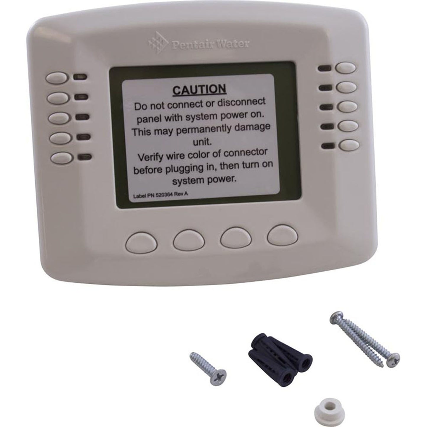 Control Panel, Pentair IntelliTouch, White, Indoor