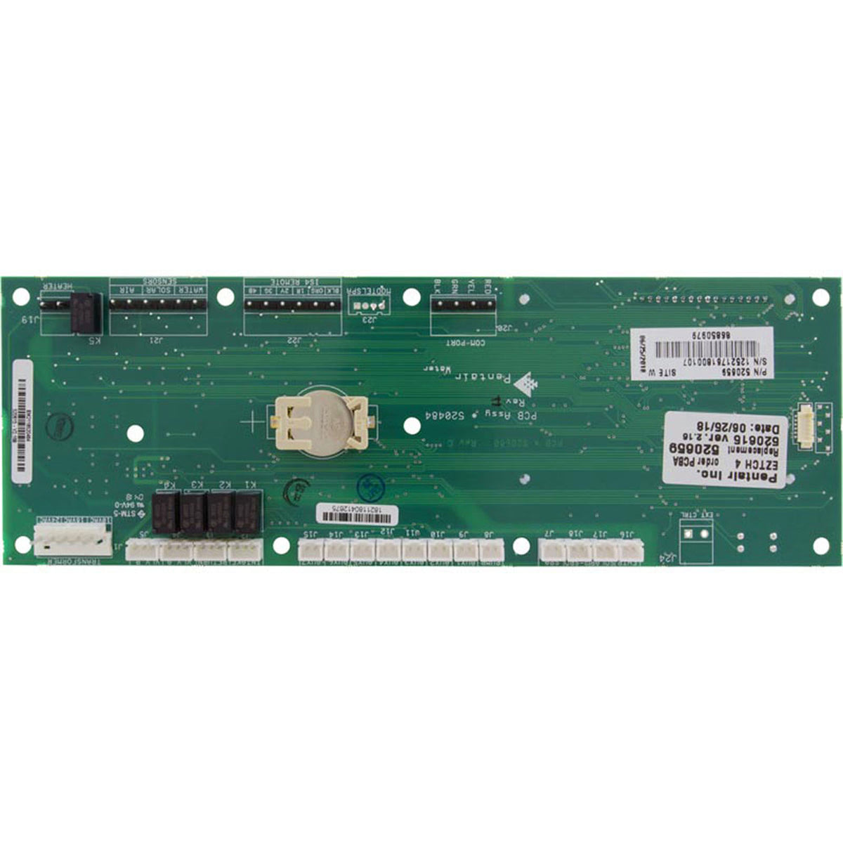 PCB, Pentair, EasyTouchÃ‚Â®, UOC Motherboard, 4 Aux