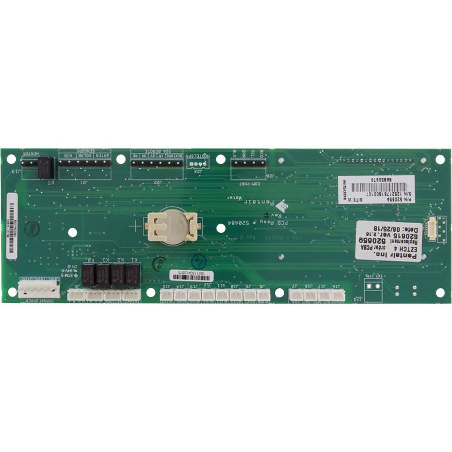 PCB, Pentair, EasyTouch®, UOC Motherboard, 4 Aux