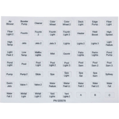 Indoor Control Panel, Pentair, EasyTouch, 8 Circuit