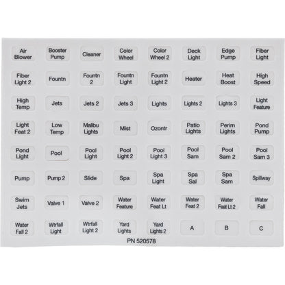 Control Panel Kit, Pentair EasyTouch, 8 Circuit, Wireless