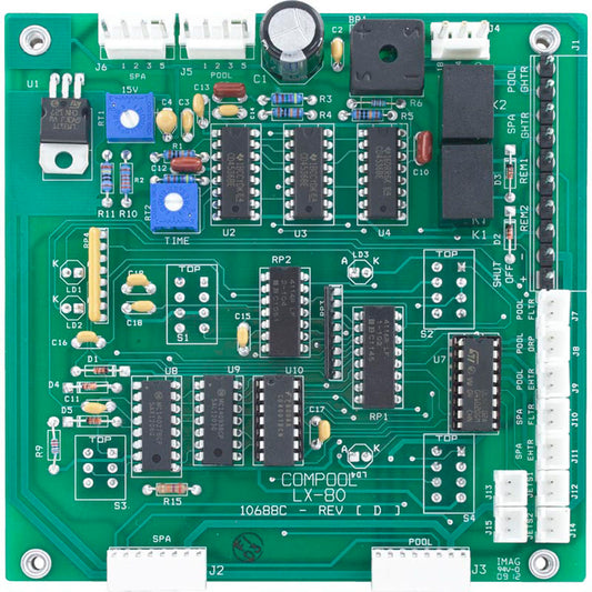 Placa de circuito impreso, Pentair, Compool, LX-80