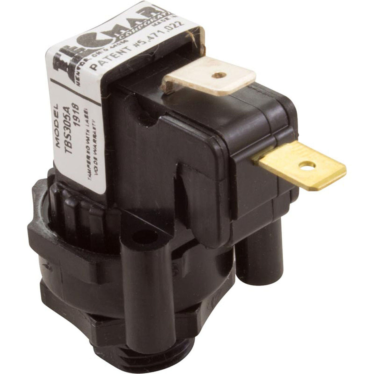 Air Switch, Tecmark, TBS305, SPNO, 10A, Threaded, Latching
