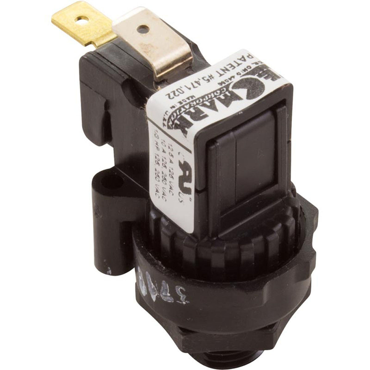Air Switch, Tecmark, TBS305, SPNO, 10A, Threaded, Latching