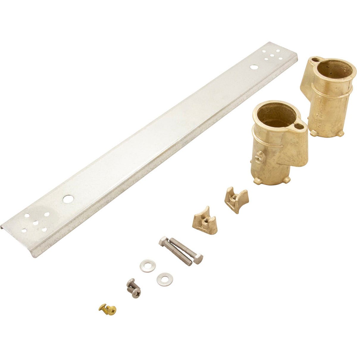 Anchor Socket Channel, Perma Cast, 4" Bronze, For 1.9" Tube