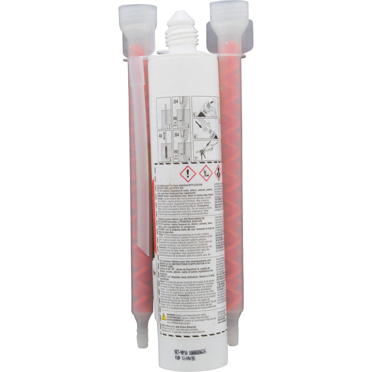 Epoxy Kit, SR Smith, w/ Three 1/2" Bolts