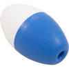 Float, Pentair #590, 5" x 9", Oval, 3/4" Rope, Blue/White