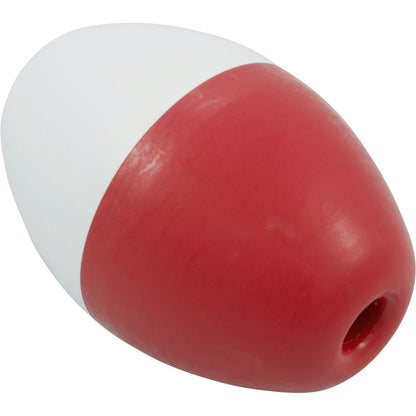 Float, Pentair #350, 3" x 5", Oval, Fits 1/2" Rope, Red/Wht