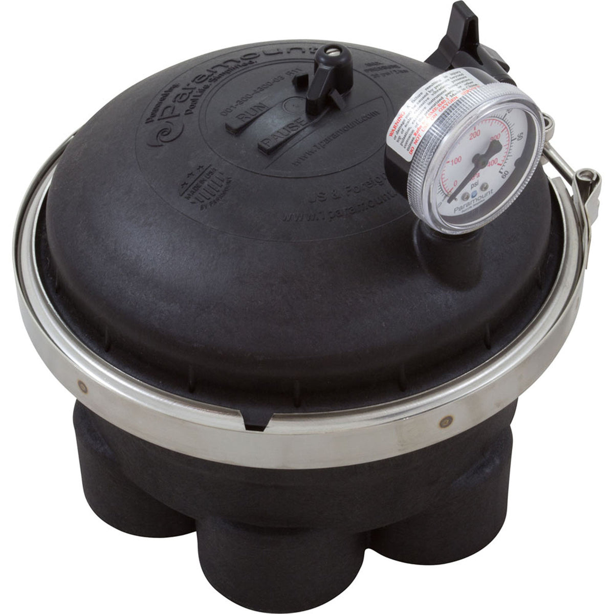 Water Valve, Paramount, 6 Port, 2", Black