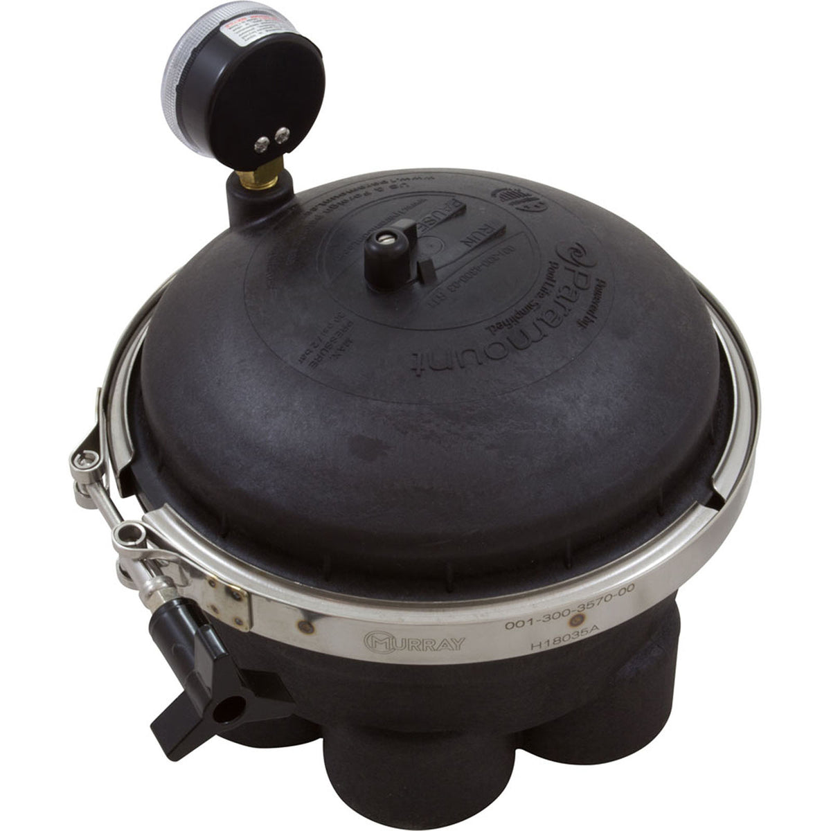 Water Valve, Paramount, 6 Port, 2", Black