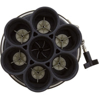 Water Valve, Paramount, 6 Port, 2", Black