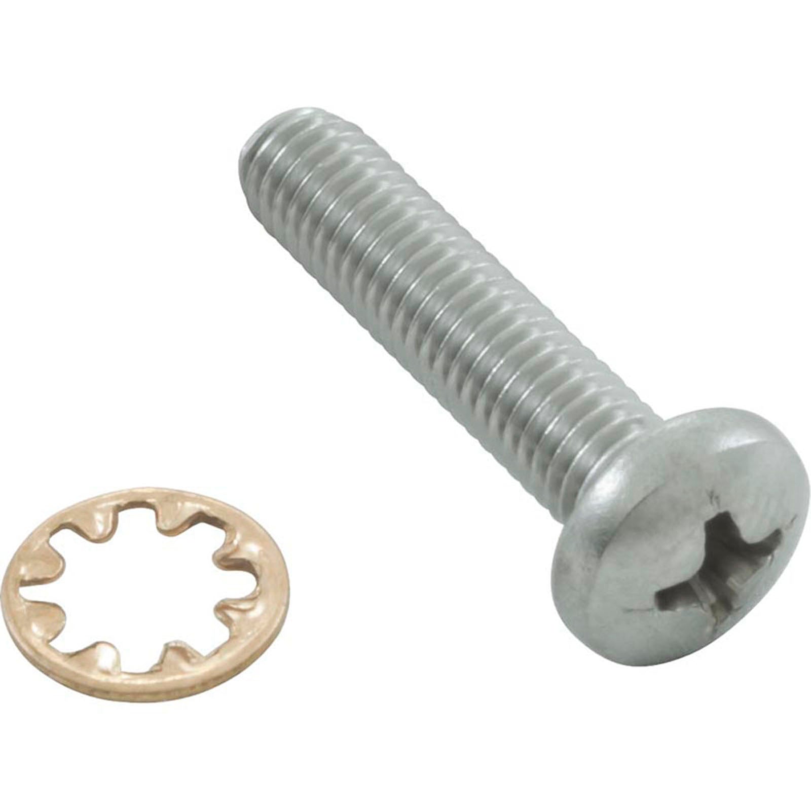 Screw, Zodiac Polaris 3900, Front Axle, w/Washer, 10-32 x 7/8"