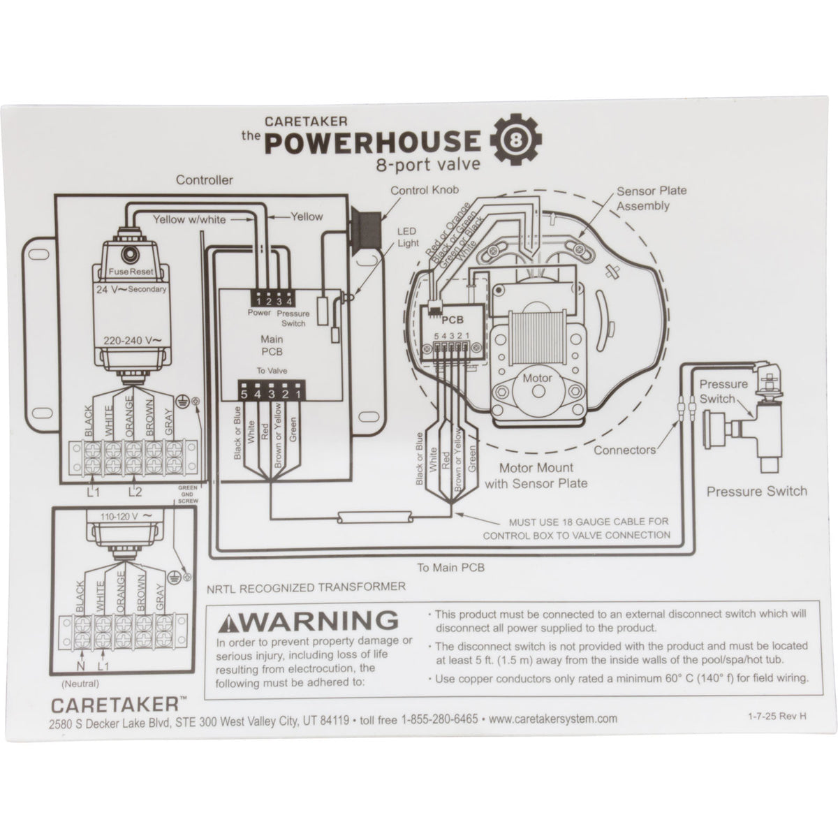 Motor & PCB Upgrade Kit, Caretaker UltraFlex 1