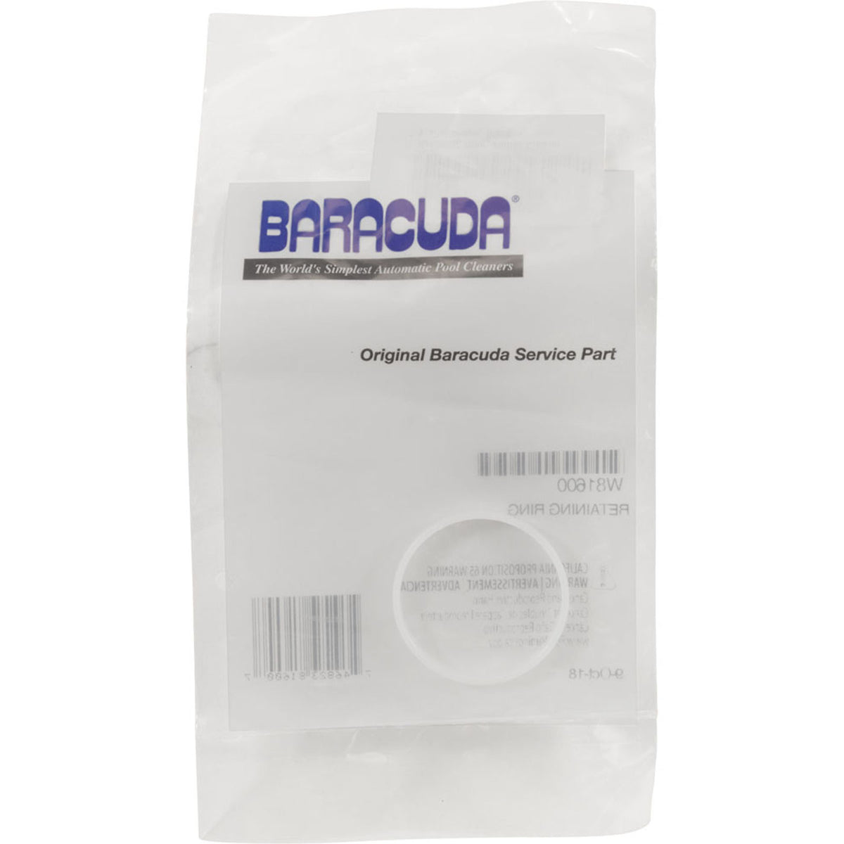 Retaining Ring, Zodiac Cleaners, Diaphragm