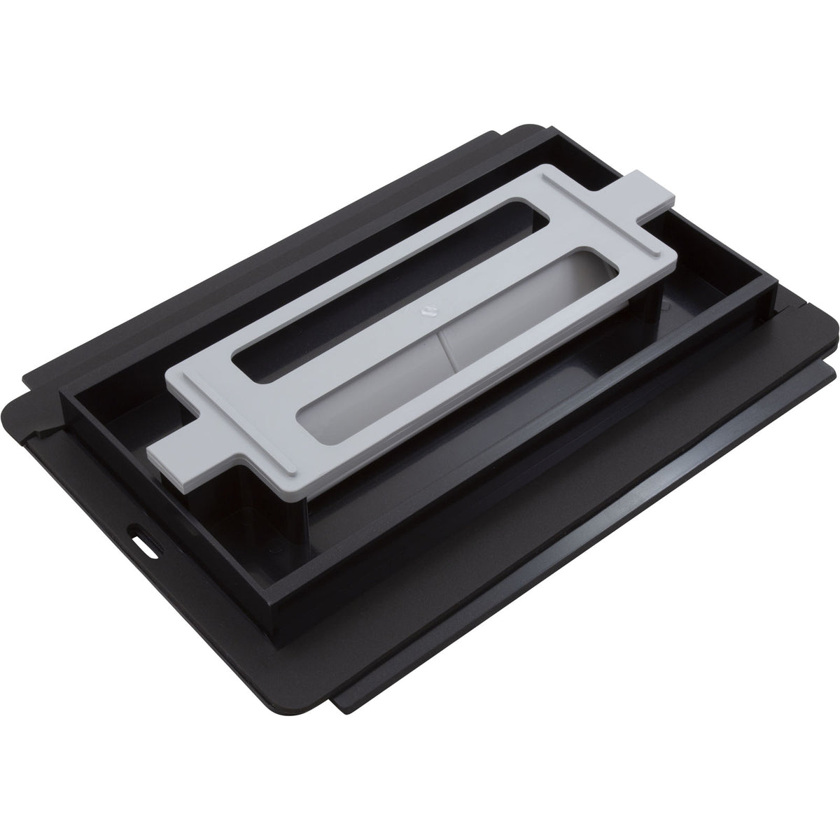 Bottom Lid Assembly, Hayward TigerShark, Black Metal