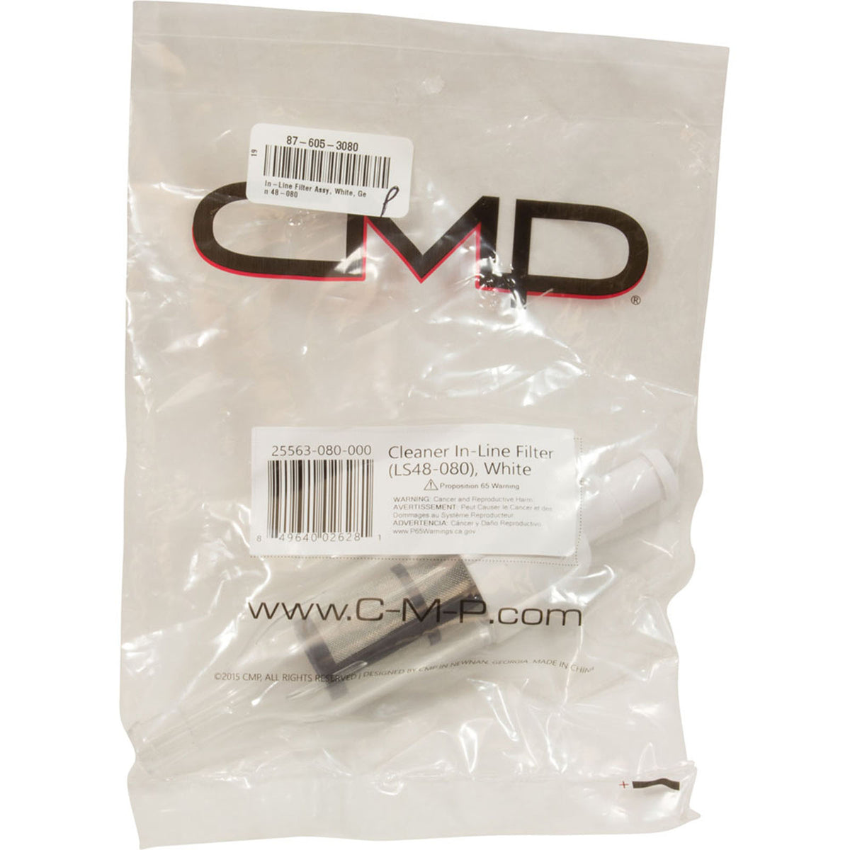 In-Line Filter Assembly, White, Gen 48-080