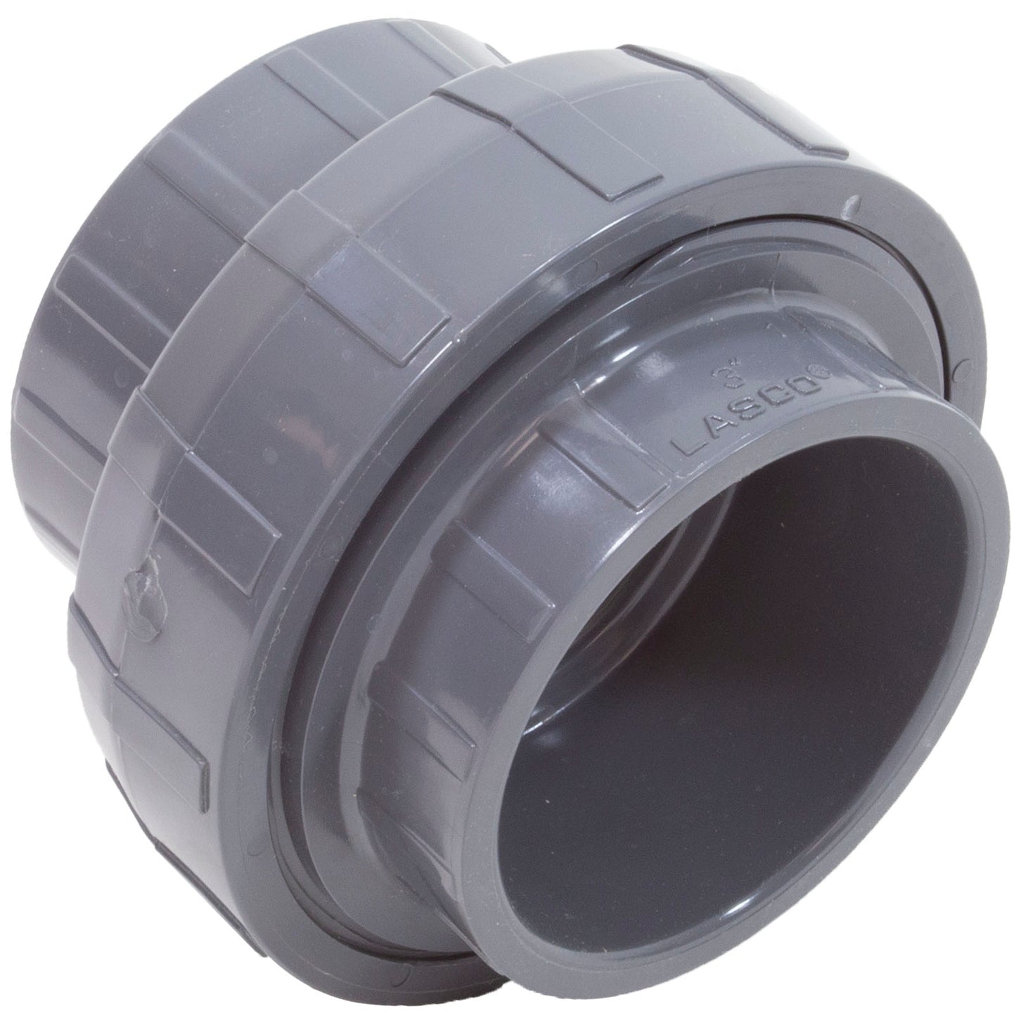 Union, Lasco, 3"s x 3"s, O-Ring Type, SCH80 PVC