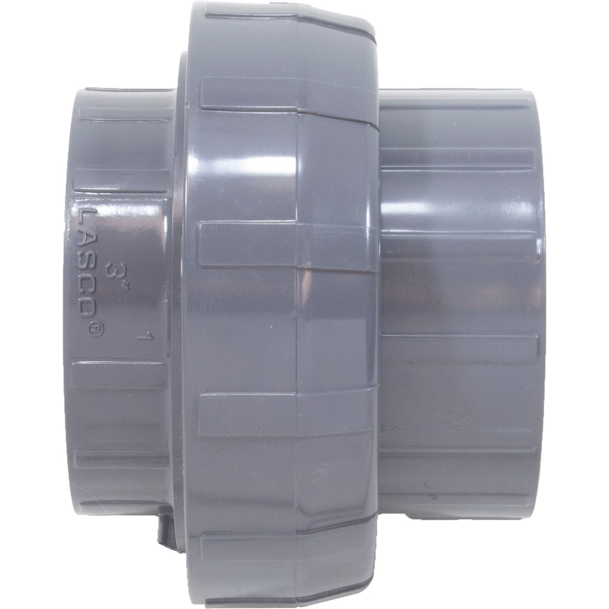 Union, Lasco, 3"s x 3"s, O-Ring Type, SCH80 PVC