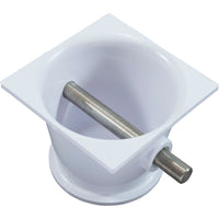 Rope Anchor Cup, PacFab Pentair, SS Bar, White