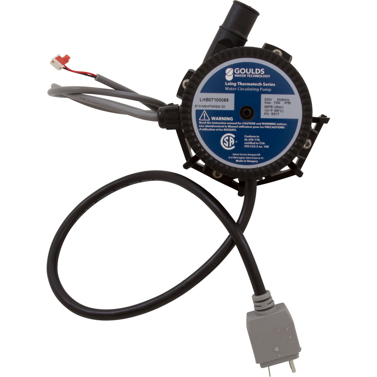 Circulation Pump, D-1 With Flow Switch