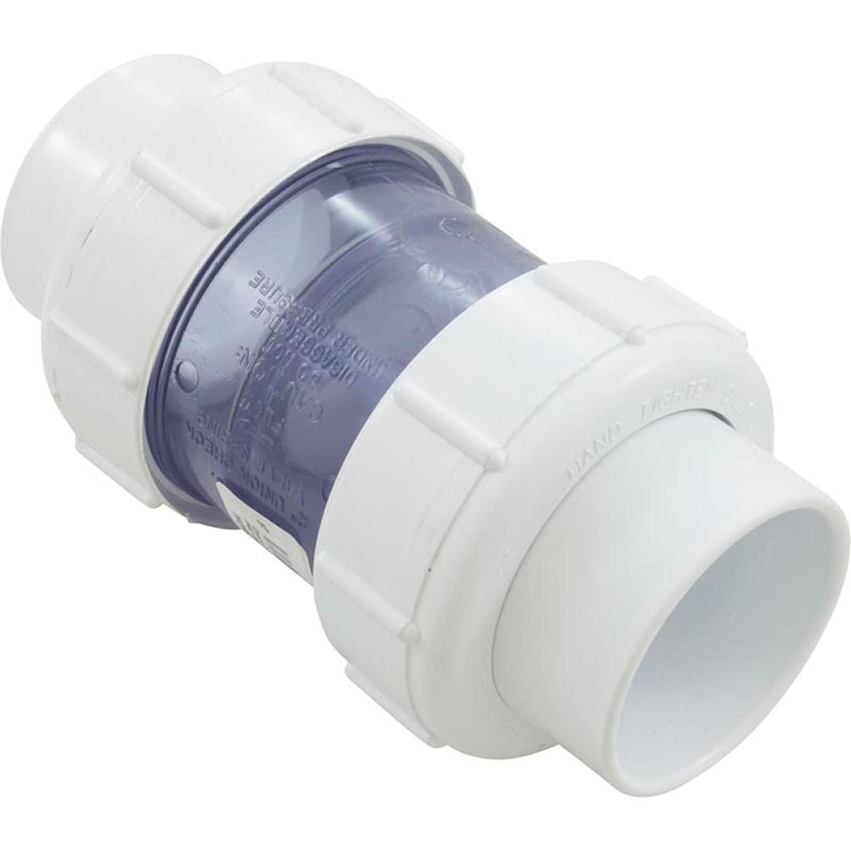 Check Valve 5Lb. 2" Sxs Clear PVC Union