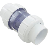 Check Valve 5Lb. 2" Sxs Clear PVC Union