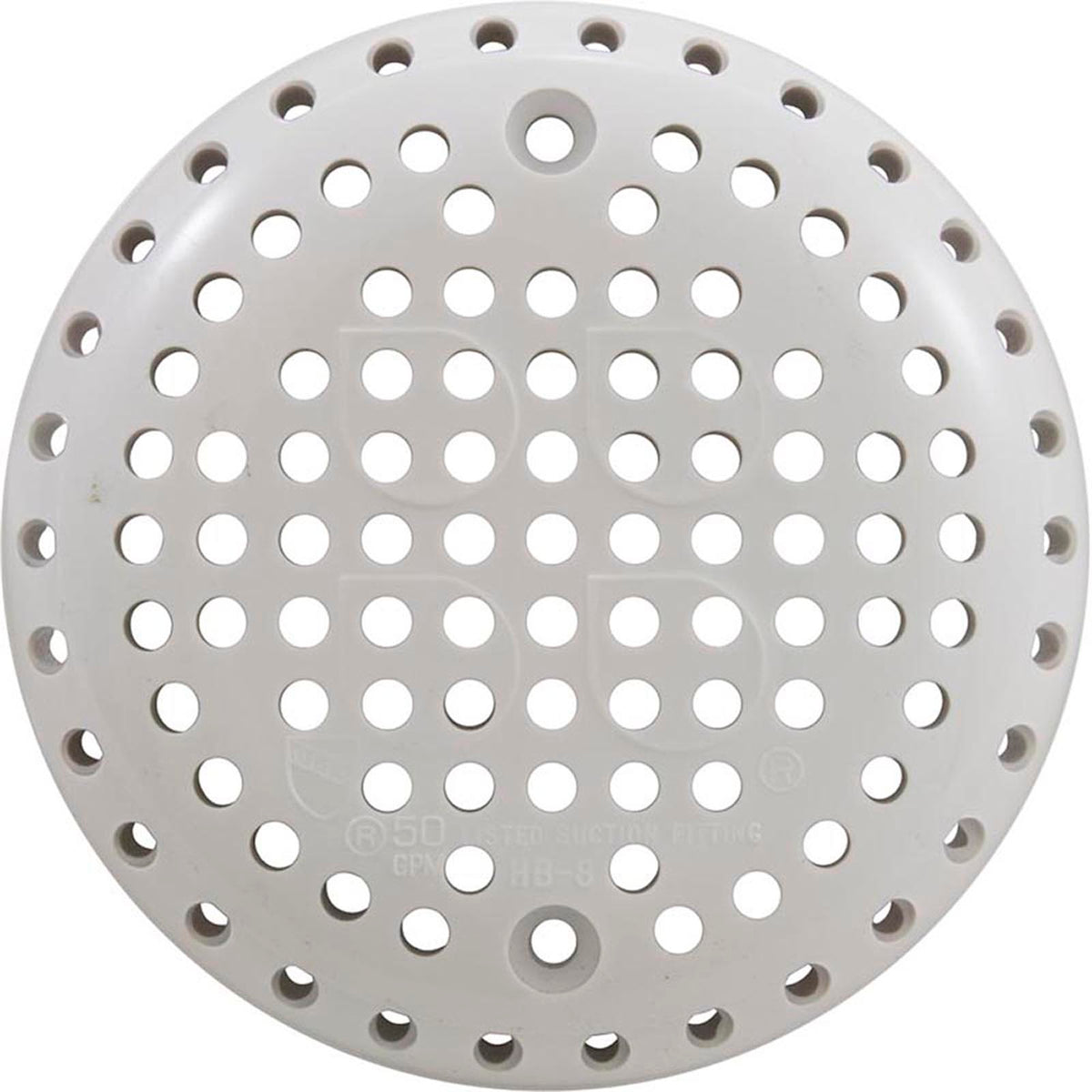 Suction Cover, Hydrobaths, 3-3/4"fd, 50 gpm, White