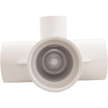 Double Tee 1 1/2"S Body Assembly - White