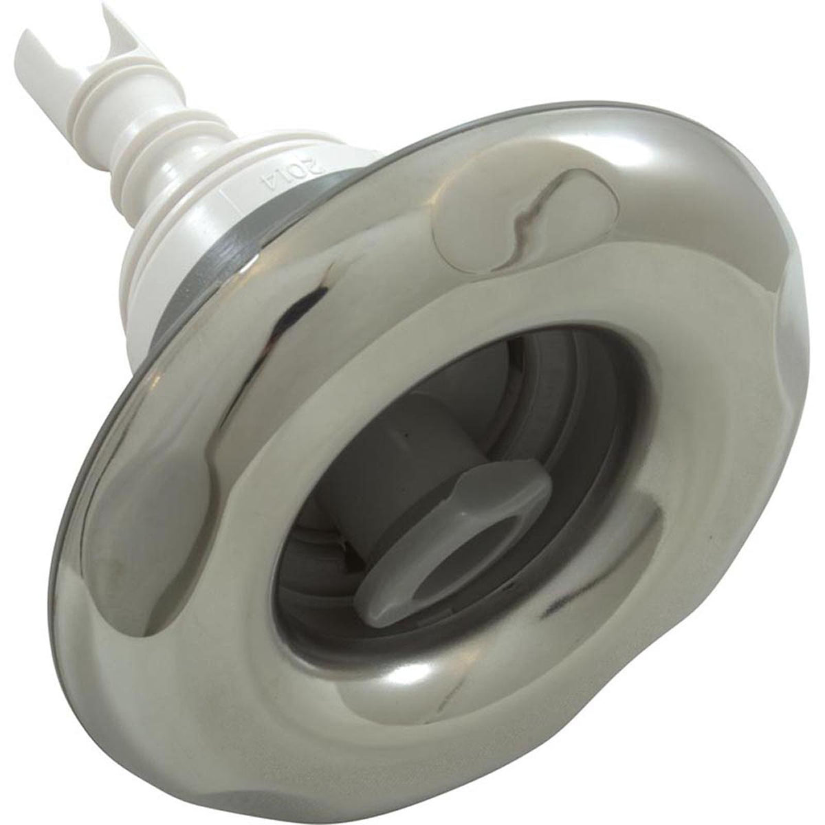Jet Intl, WW Poly Storm, 4"fd, Roto, Smth Scalloped, SS/Gry, Thd