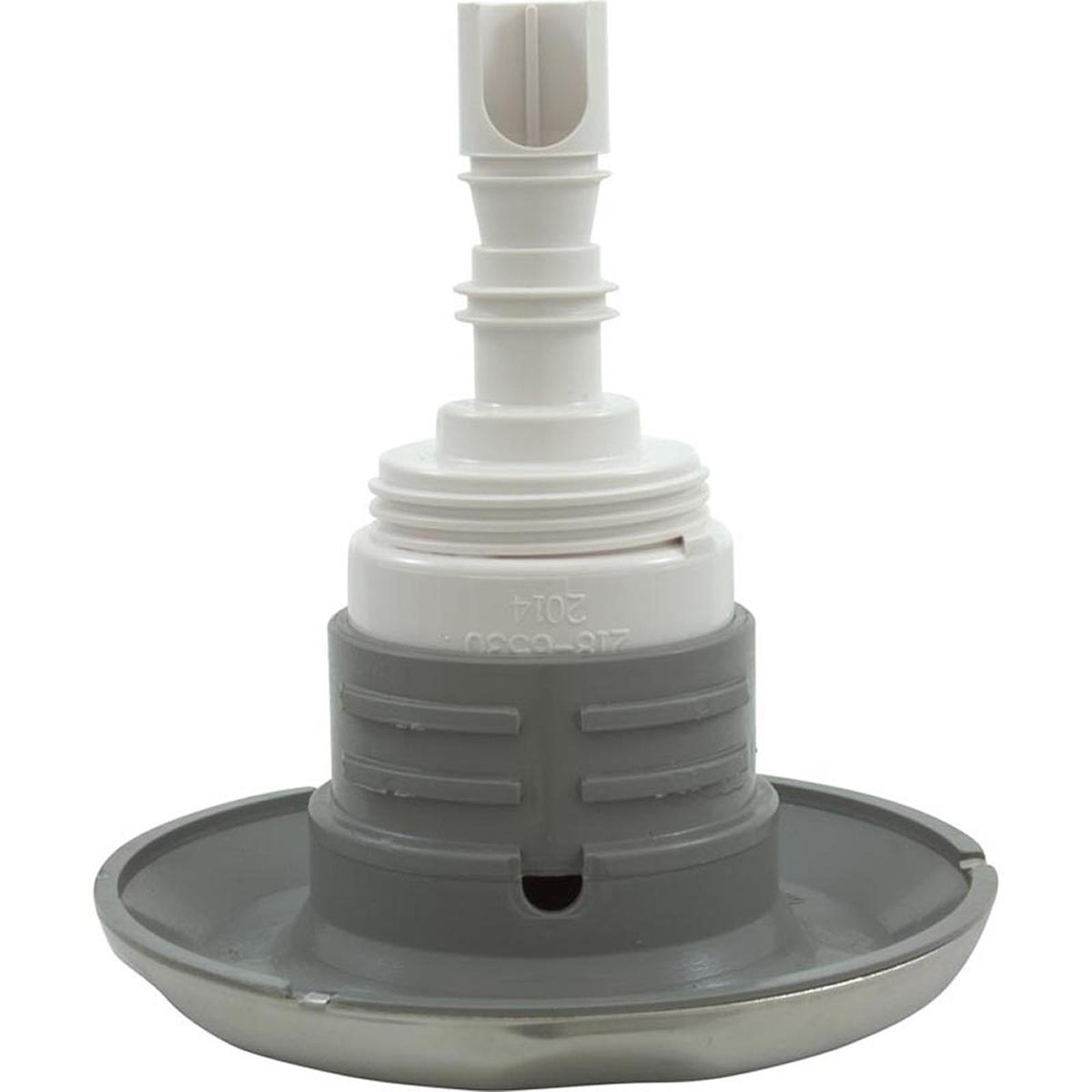 Jet Intl, WW Poly Storm, 4"fd, Roto, Smth Scalloped, SS/Gry, Thd