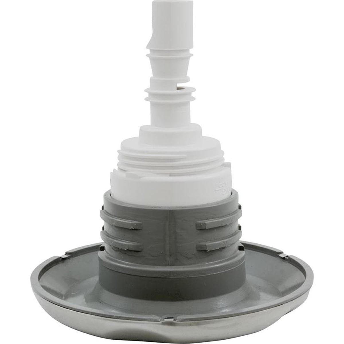 Jet Intl, WW Poly Storm, 4"fd, Roto, Smth Scalloped, SS/Gry, Thd