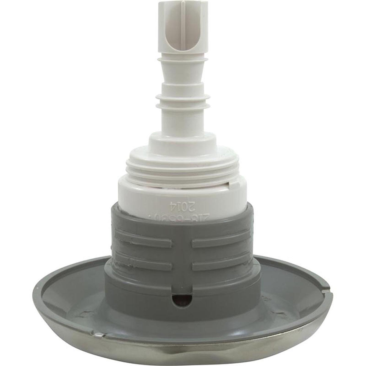 Jet Intl, WW Poly Storm, 4"fd, Twin Roto, Smth Scall, SS/Gry, Thd