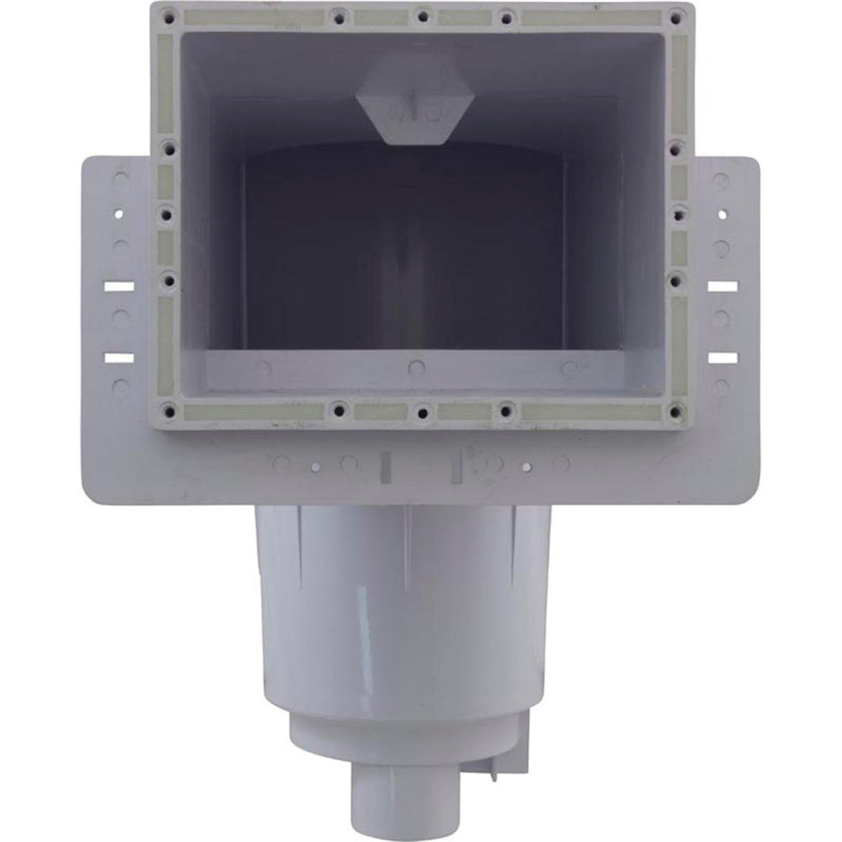 Fiberglass Skimmer (Regular Mouth, Square Lid) White, Solid