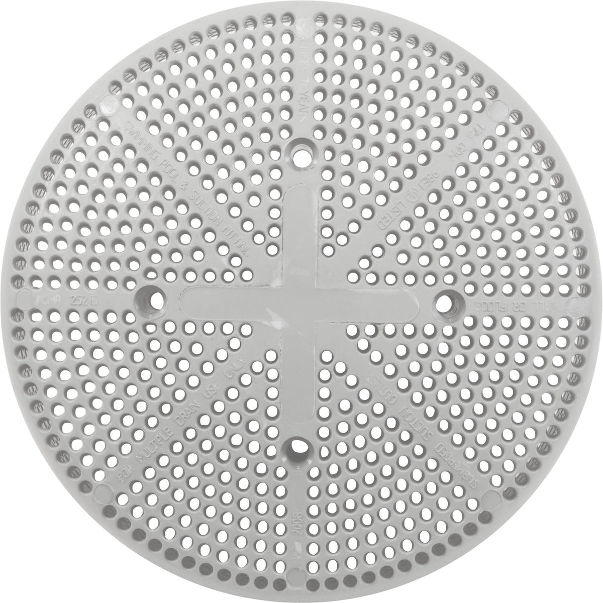 Suction Cover Only, CMP, Fiberglass Pool, (Vgba) White